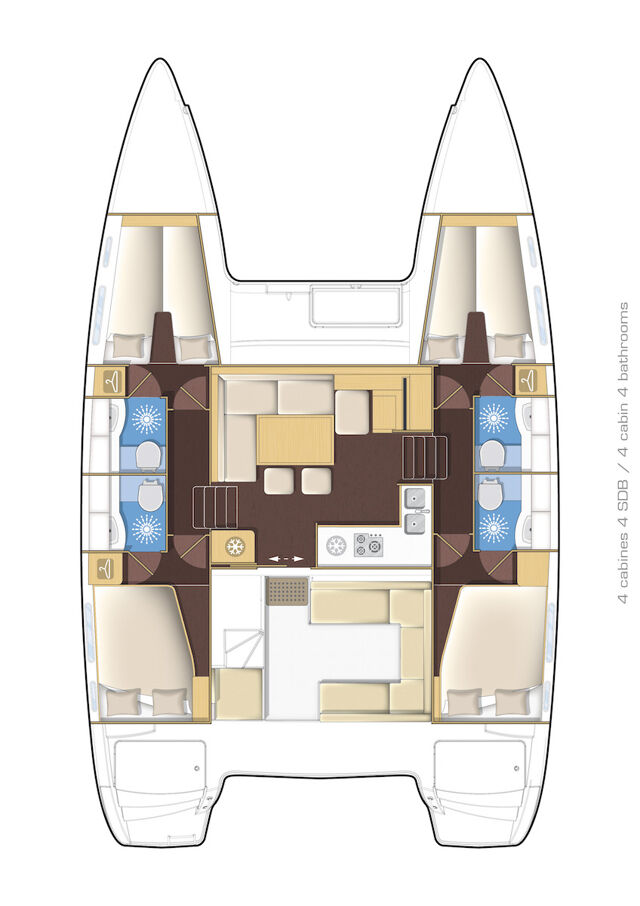 Lagoon 400 S2 - 4 + 2 cab. Second Wind
