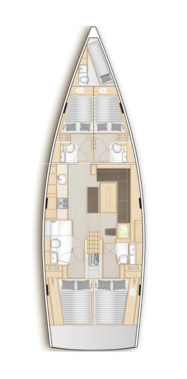 Hanse 508 - 4 + 1 cab. Mare Estrella