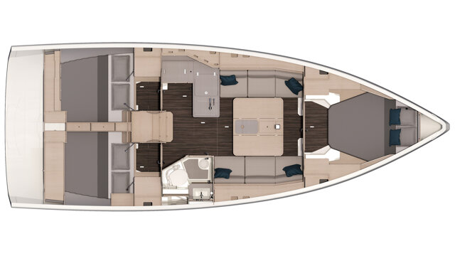 Dufour 37 - 3 cab. La Linea