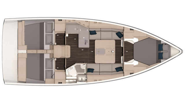 Dufour 37 - 3 cab. La Linea