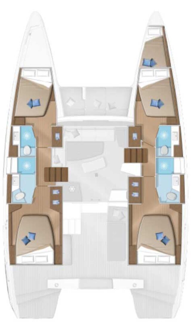 Lagoon 42 - 4 + 1 cab. Solaris