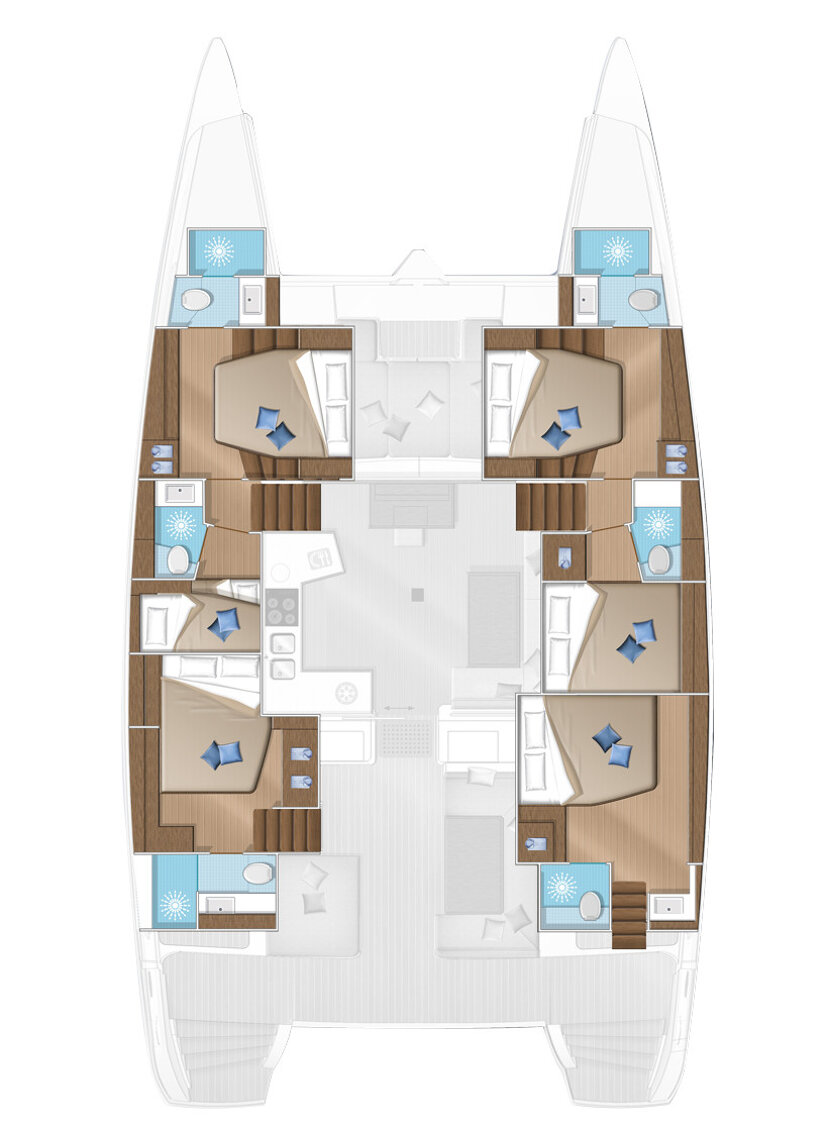 Lagoon 52 - 6 cab. Takamaka