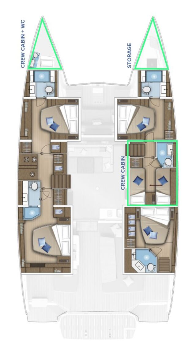 Lagoon 55 - 4 cab. Agenda 55