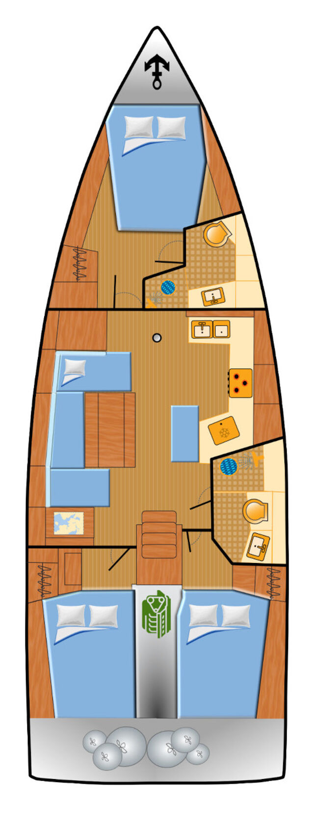 Oceanis 40.1 - 3 cab. Bruna