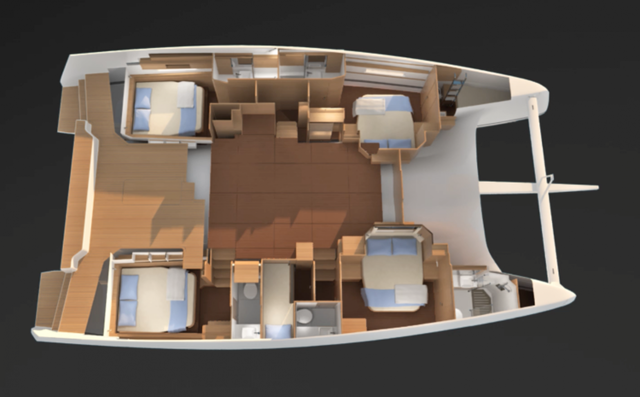 Dufour 48 Catamaran - 5 + 2 cab Hawaii 5-0