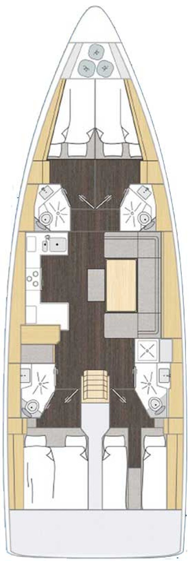 Bavaria C46 - 4 cab. Delizia