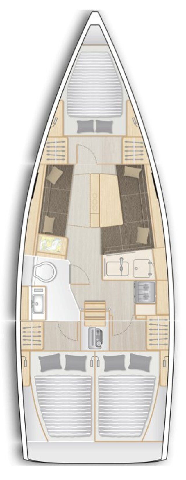 Hanse 348- 3 cab. Nausicaa