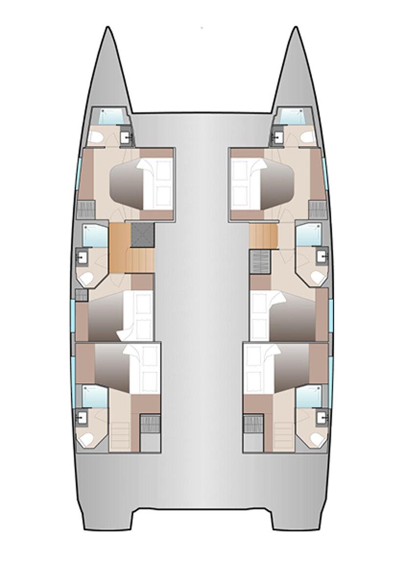 Fountaine Pajot Aura 51 - 6 + 1 cab Breezer