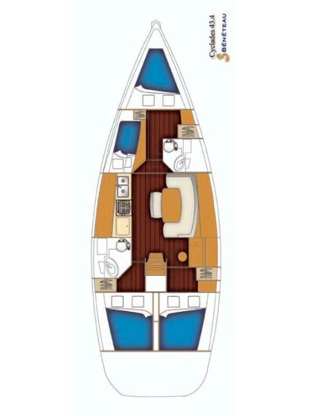 Cyclades 43.4 Too Lucky