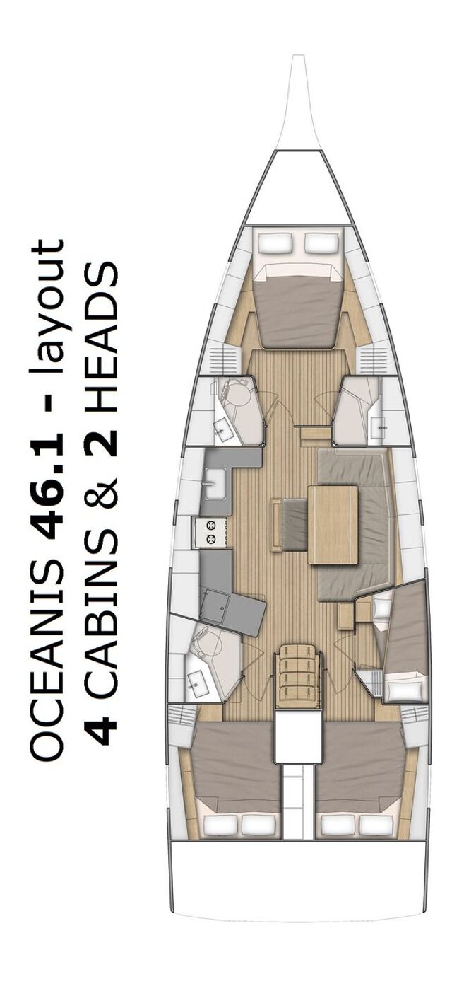 Oceanis 46.1 - 4 cab. Olma