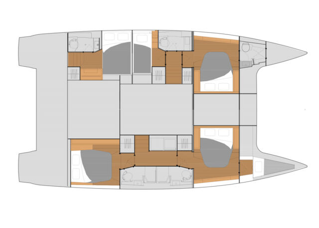 Fountaine Pajot Tanna 47 - 5 + 1 cab. Helidoni