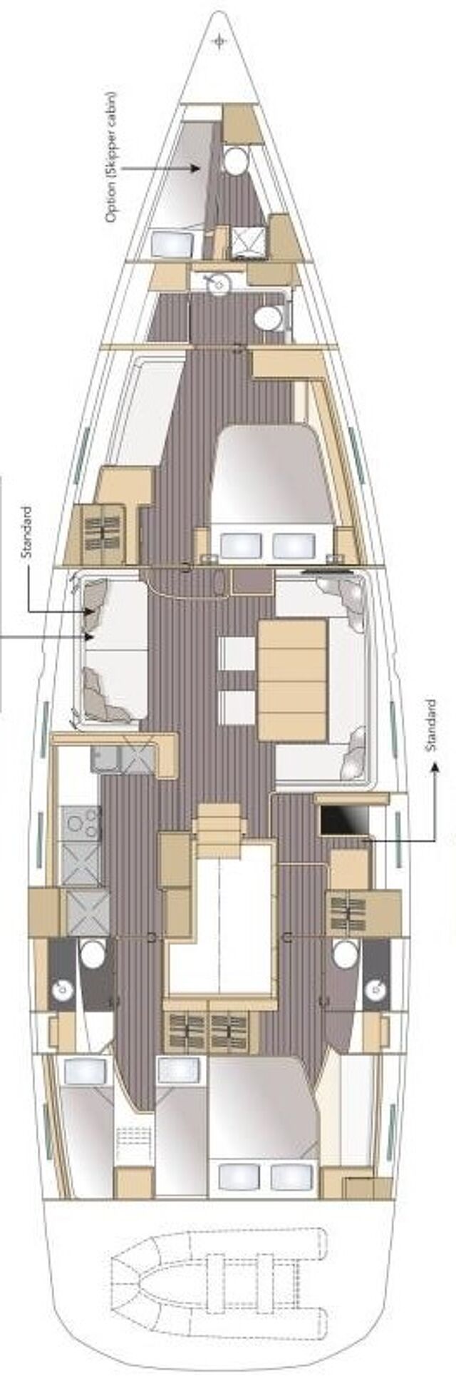 Jeanneau 64 - 4 cab. Aria
