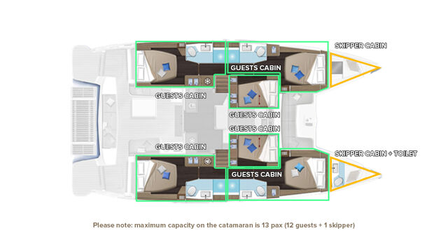 Lagoon 51 - 6 + 1 cab. Lavina