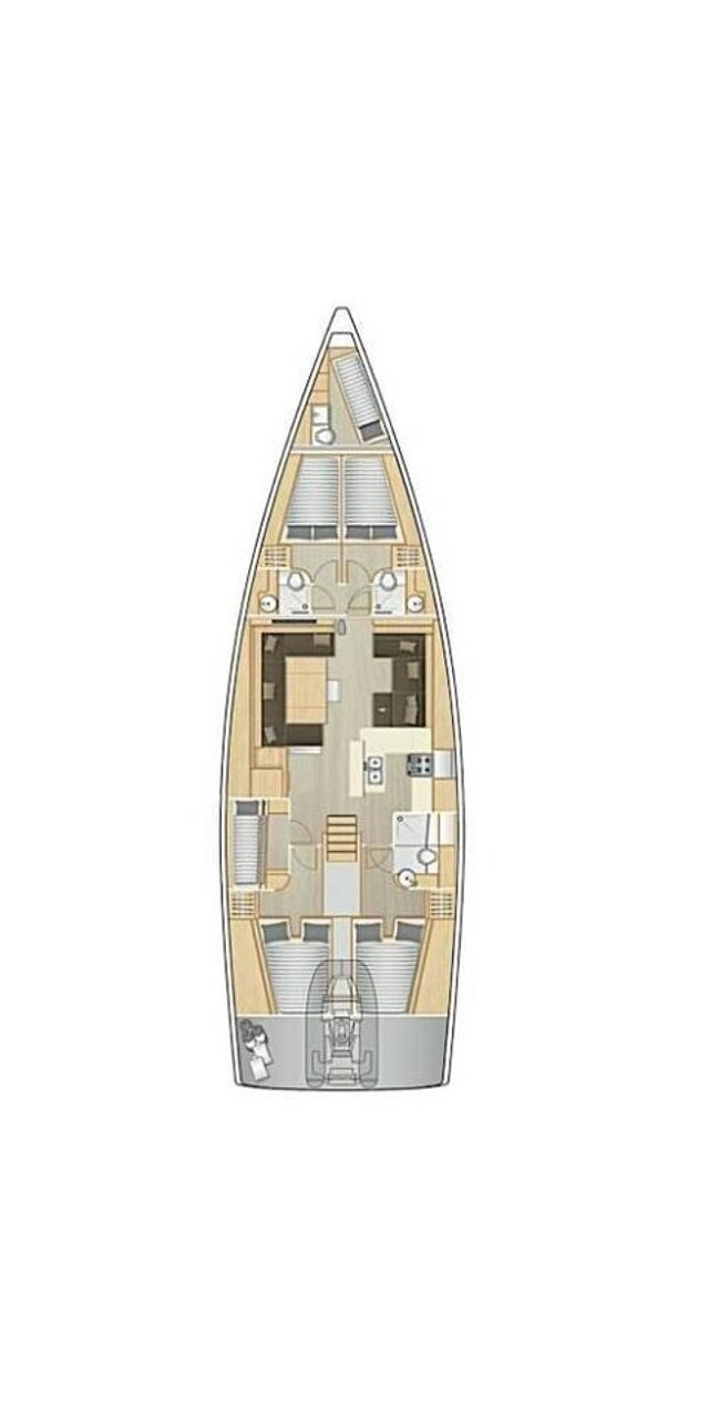 Hanse 588 - 5 + 1 cab. Leah