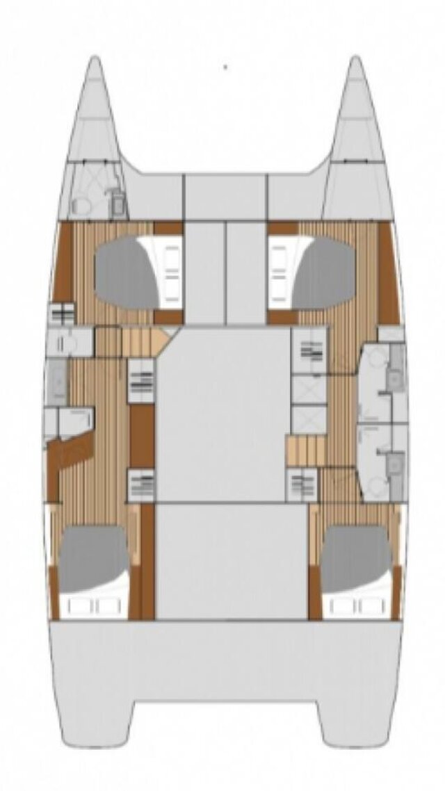 Fountaine Pajot Saba 50 - 4 + 2 cab. Franco Nero