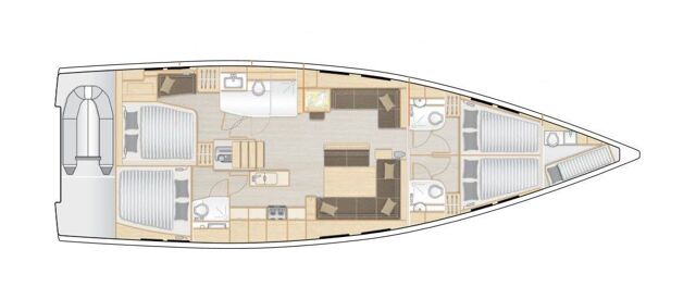 Hanse 548 - 4 + 1 cab. Joy