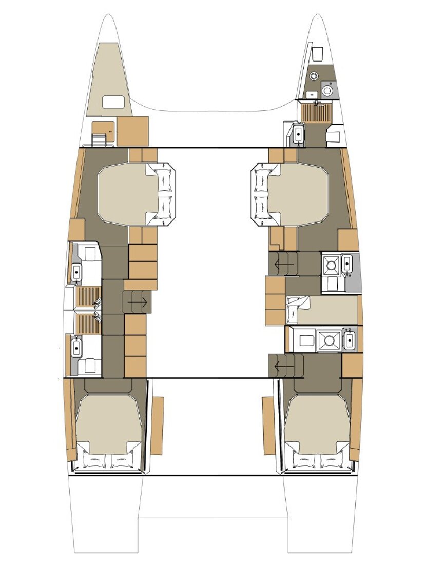 Dufour 48 Catamaran - 5 + 1 cab. Uma