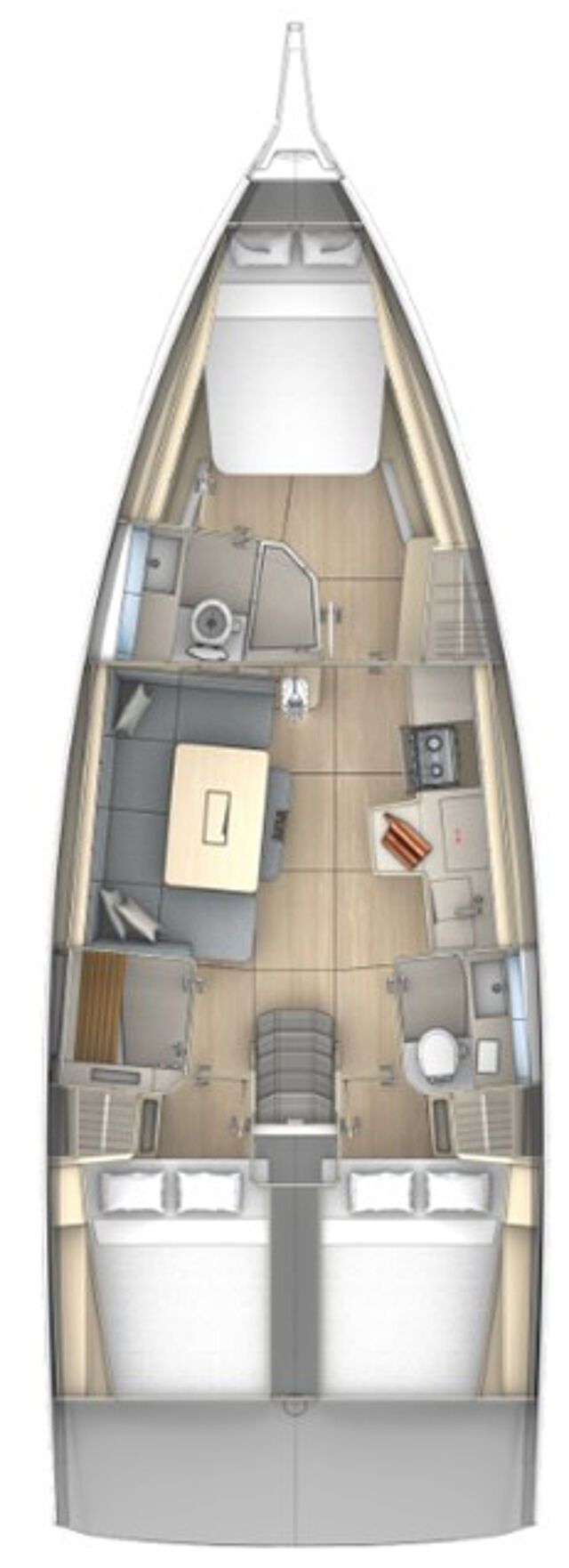 Dufour 41 Performance - 3 cab. Makani