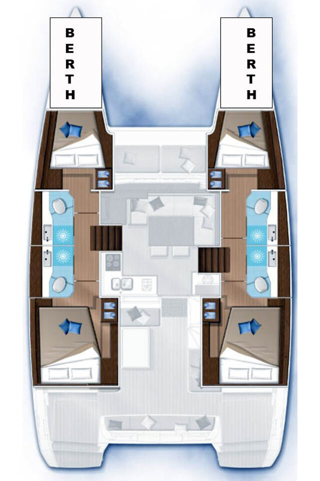 Lagoon 40 - 4 + 2 cab Amalia II 