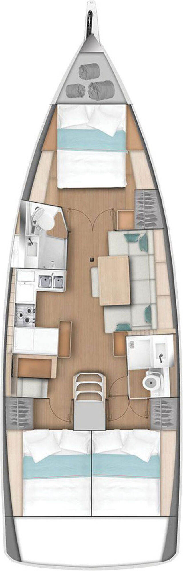 Sun Odyssey 440 - 3 cab. Celtic Breeze