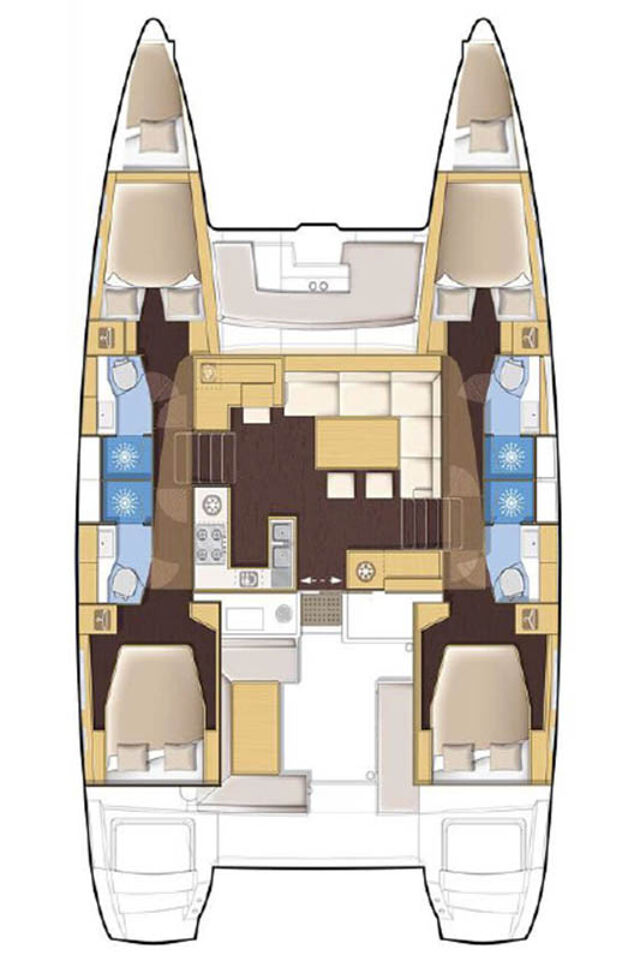 Lagoon 450 F - 4 + 2 cab. Claudia III 
