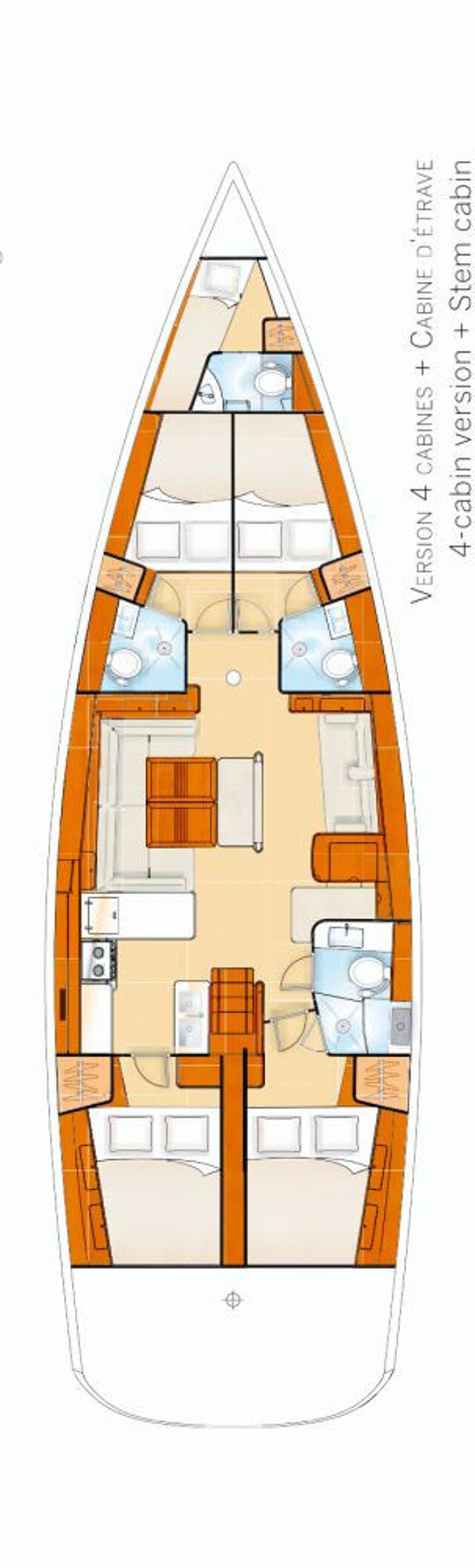 Oceanis 54 - 4 + 1 cab. Captain John