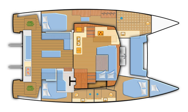 Fountaine Pajot Elba 45 - 3 cab. Yara