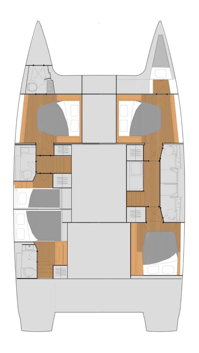 Fountaine Pajot Tanna 47 - 5 + 1 cab. Blue Angel