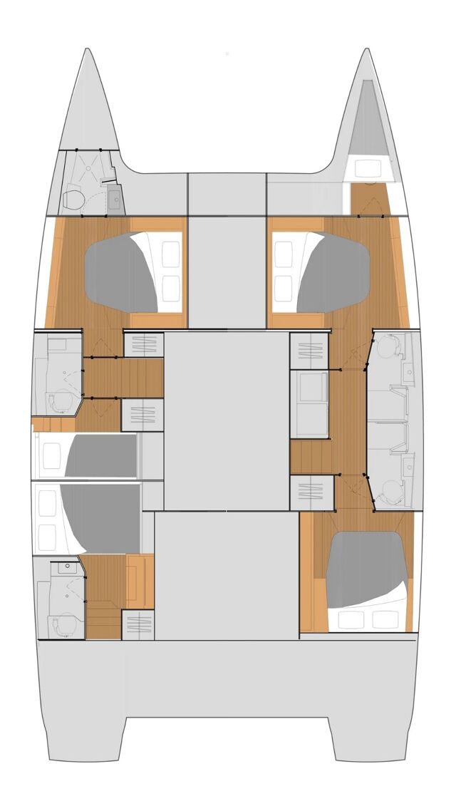 Fountaine Pajot Tanna 47 - 5 + 1 cab. Blue Angel