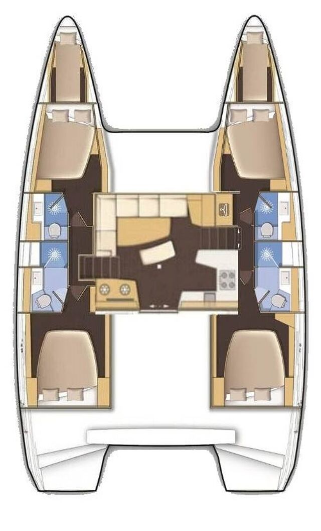 Lagoon 42 - 4 + 2 cab. Ice Cat
