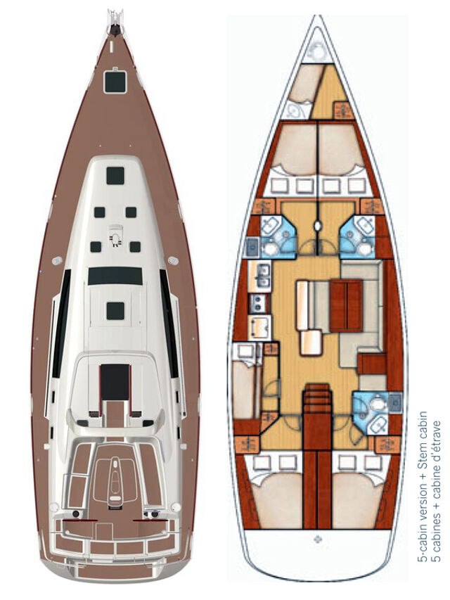 Oceanis 50 - 5 + 1 cab. Pika II