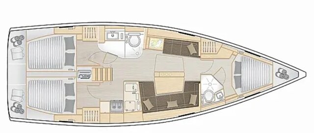 Hanse 418 - 3 cab. Dafne