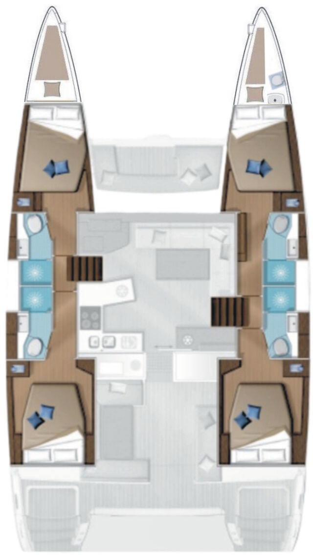 Lagoon 450 F - 4 + 2 cab. Alegria