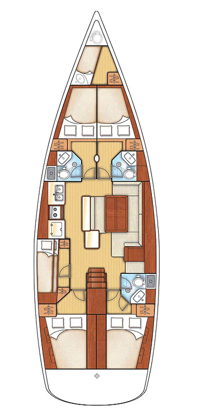 Oceanis 50 Family - 6 cab. Ganges