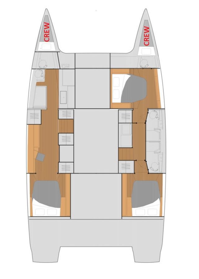 Fountaine Pajot Saona 47 - 5 cab. Nocrala