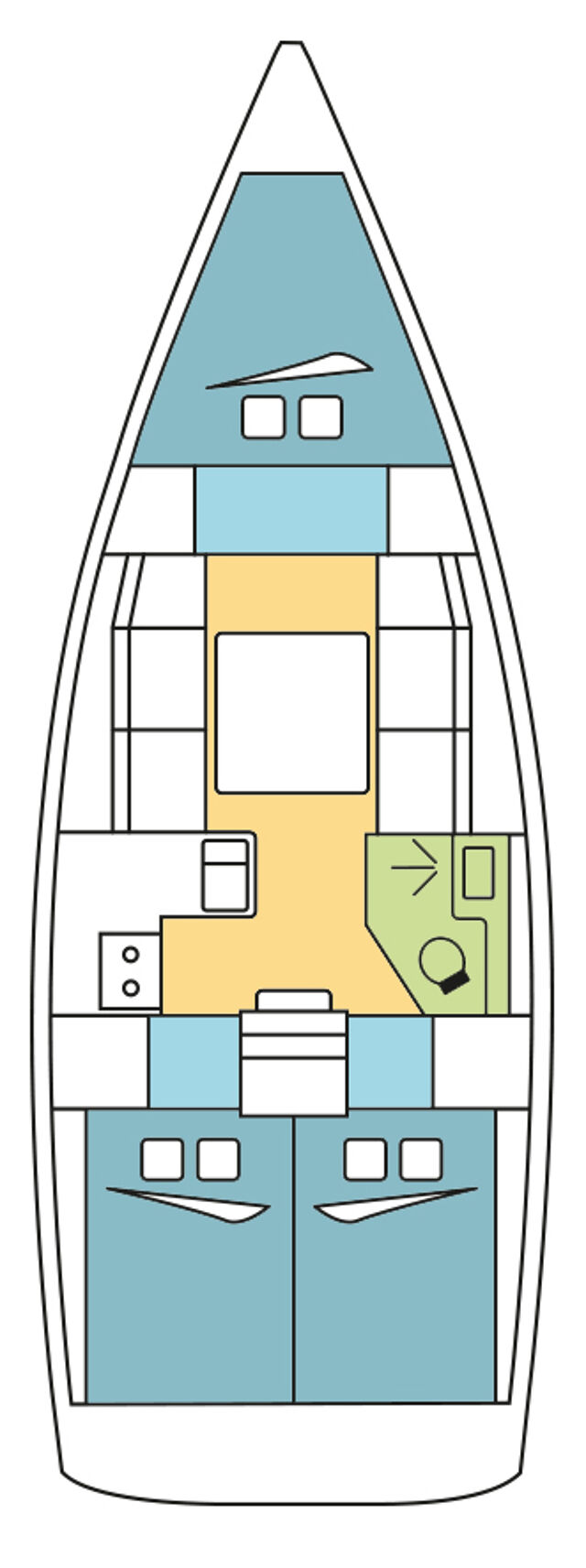 Dufour 360 GL - 3 cab. SNOWDROP