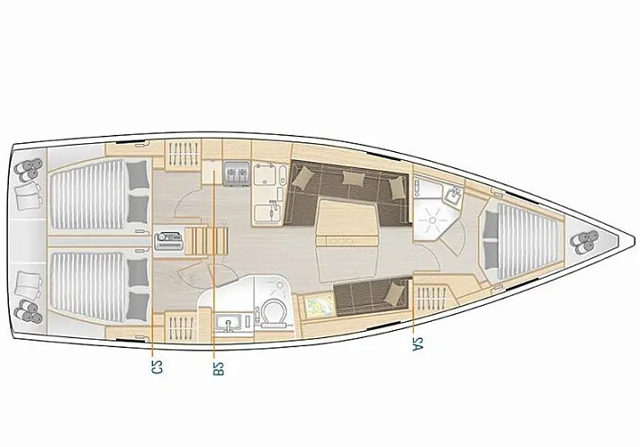 Hanse 418 - 3 cab. Pasithea