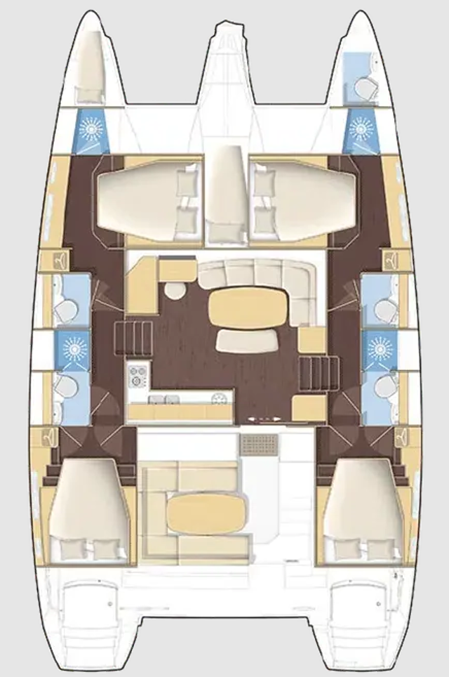 Lagoon 420 - 4 + 1 cab. Amelia