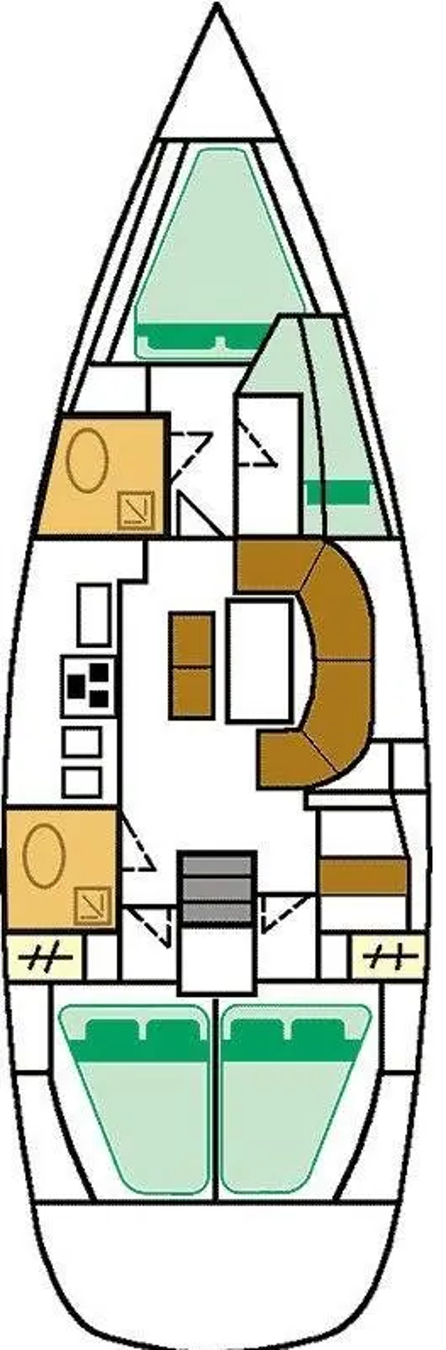 Oceanis Clipper 411 - 4 cab. Erika