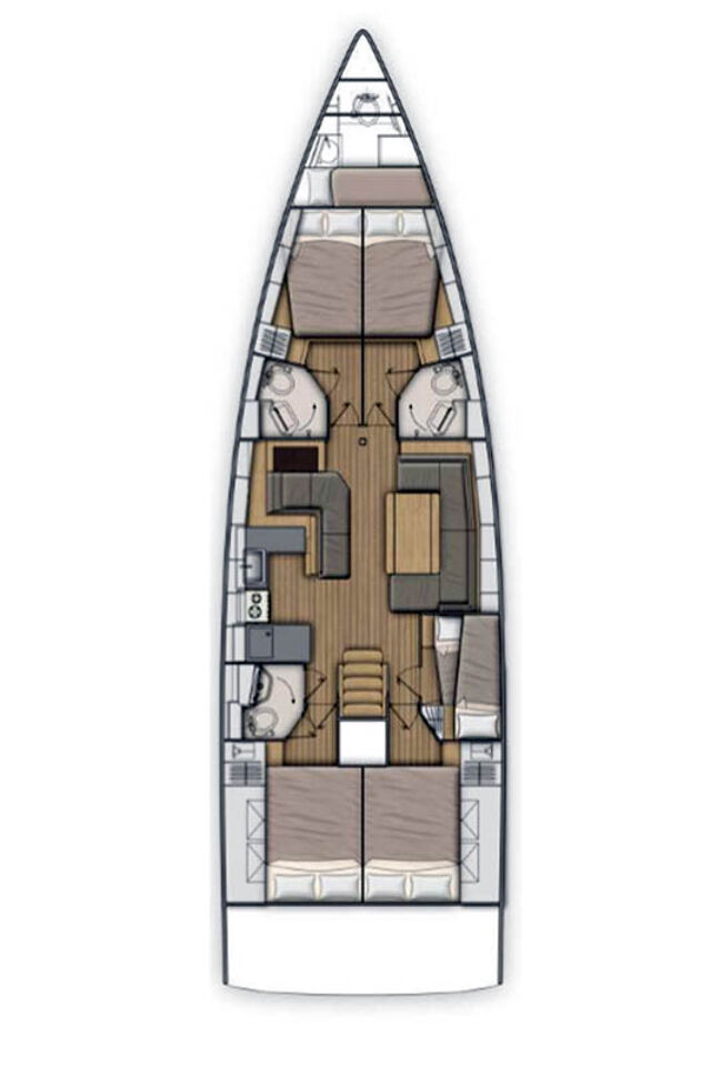 Oceanis 51.1 - 5 + 1 cab. Christina