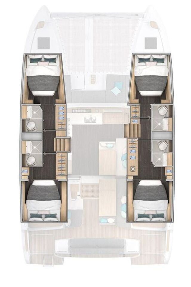 Lagoon 43 - 4 + 1 cab. Cloud Dancer 2