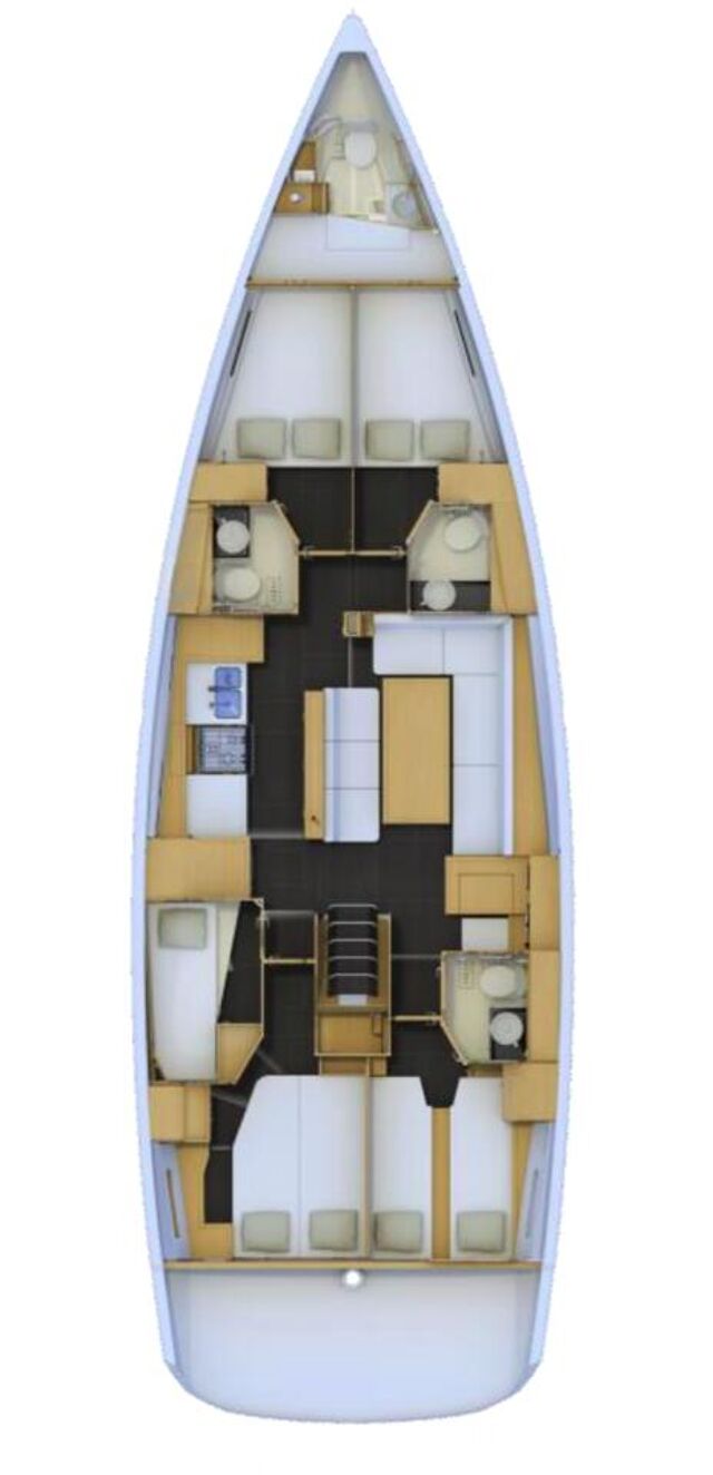 Jeanneau 54 - 5 + 1 cab.	 El Yelmo