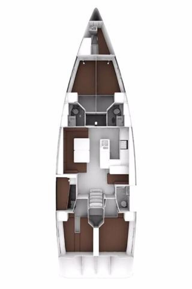 Bavaria Cruiser 56 - 5 + 1 cab. Domo