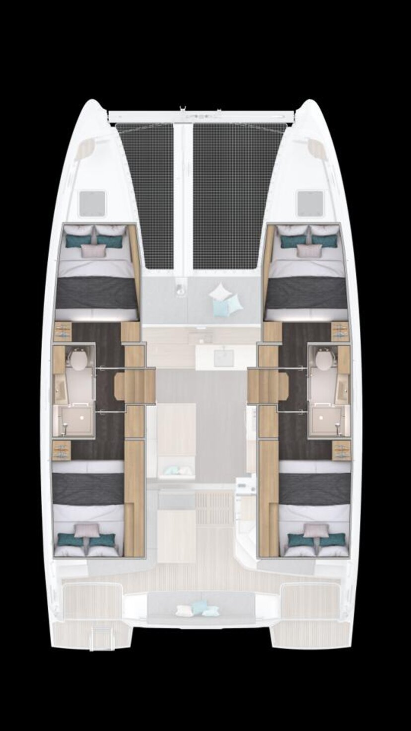 Lagoon 380 - 4 + 2 cab. New