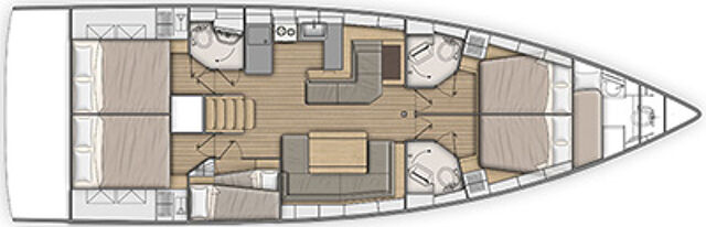 Oceanis 51.1 - 5 + 1 cab. CLASS