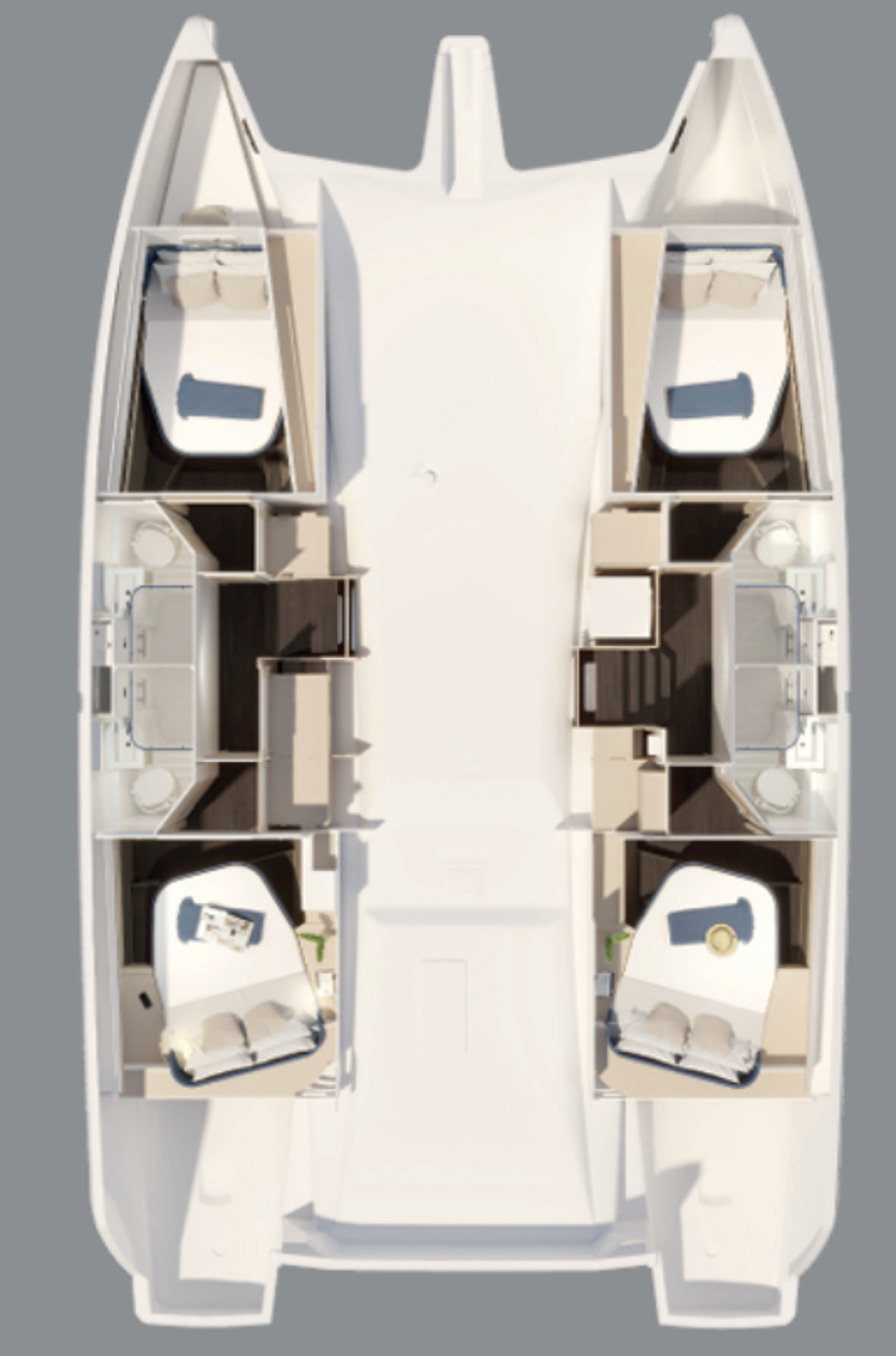 Fountaine Pajot New 44 Quatour ELECTRIC - 4 + 1 cab. MANATEE 