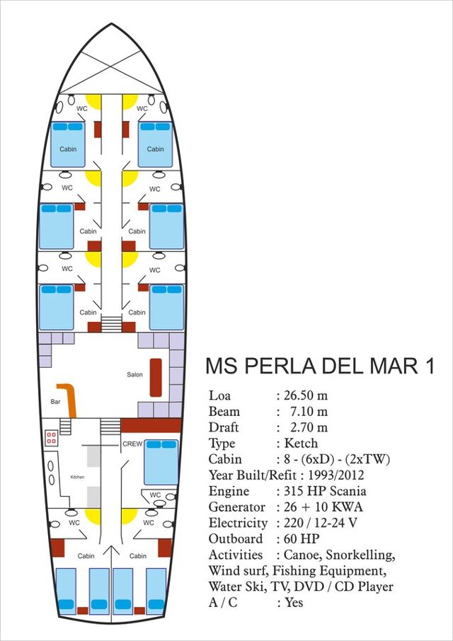 M/S Perla Del Mar I Perla Del Mar I