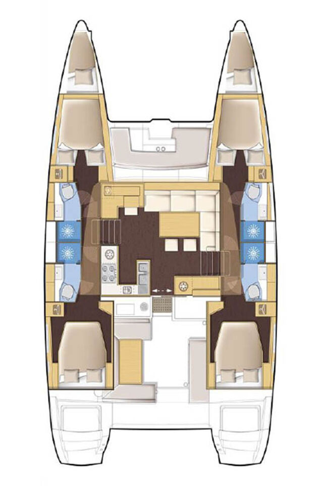 Lagoon 450 F - 4 + 2 cab. LIBERTAS DS (ex. Thor)