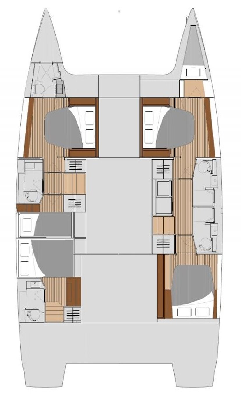 Fountaine Pajot Tanna 47 - 5 + 1 cab. Smeralda