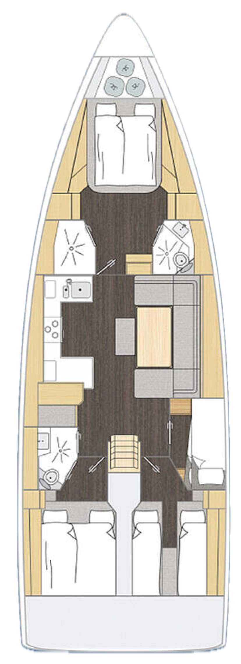 Bavaria C46 - 4 cab. Azzurra